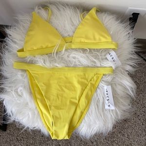 Pacsun Yellow Bikini Set - Never Worn